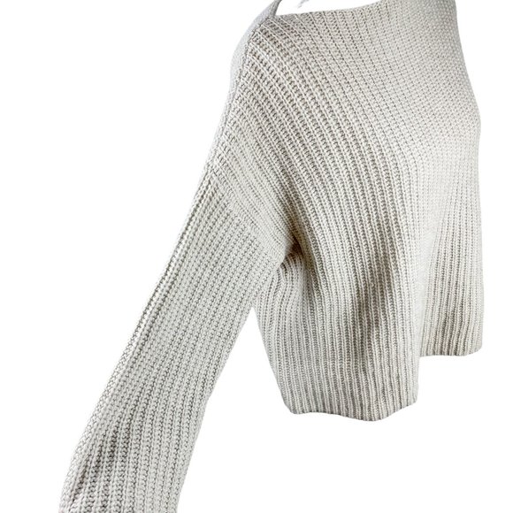 Vince Yak Wool Blend Boat Neck Rib Chunky Knit Sweater sz XS - Picture 3 of 9